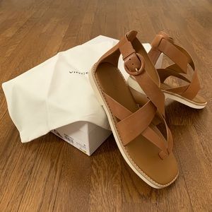 Vince - Morris Strappy Flat Sandal - Tan: 7.5